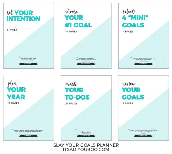 Slay Your Goals Planner 6 Chapters (v. 2.0)