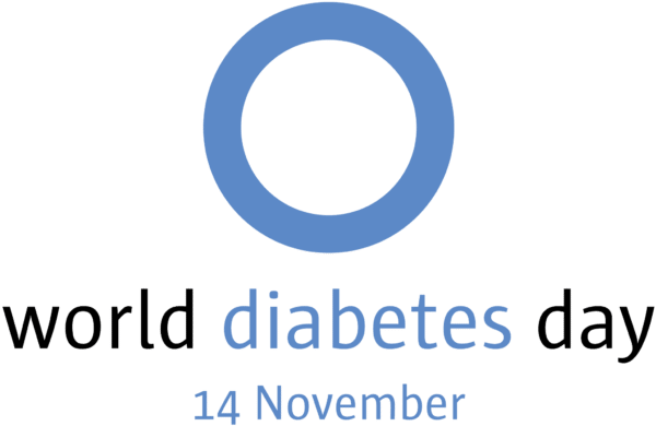 world diabetes day blue circle