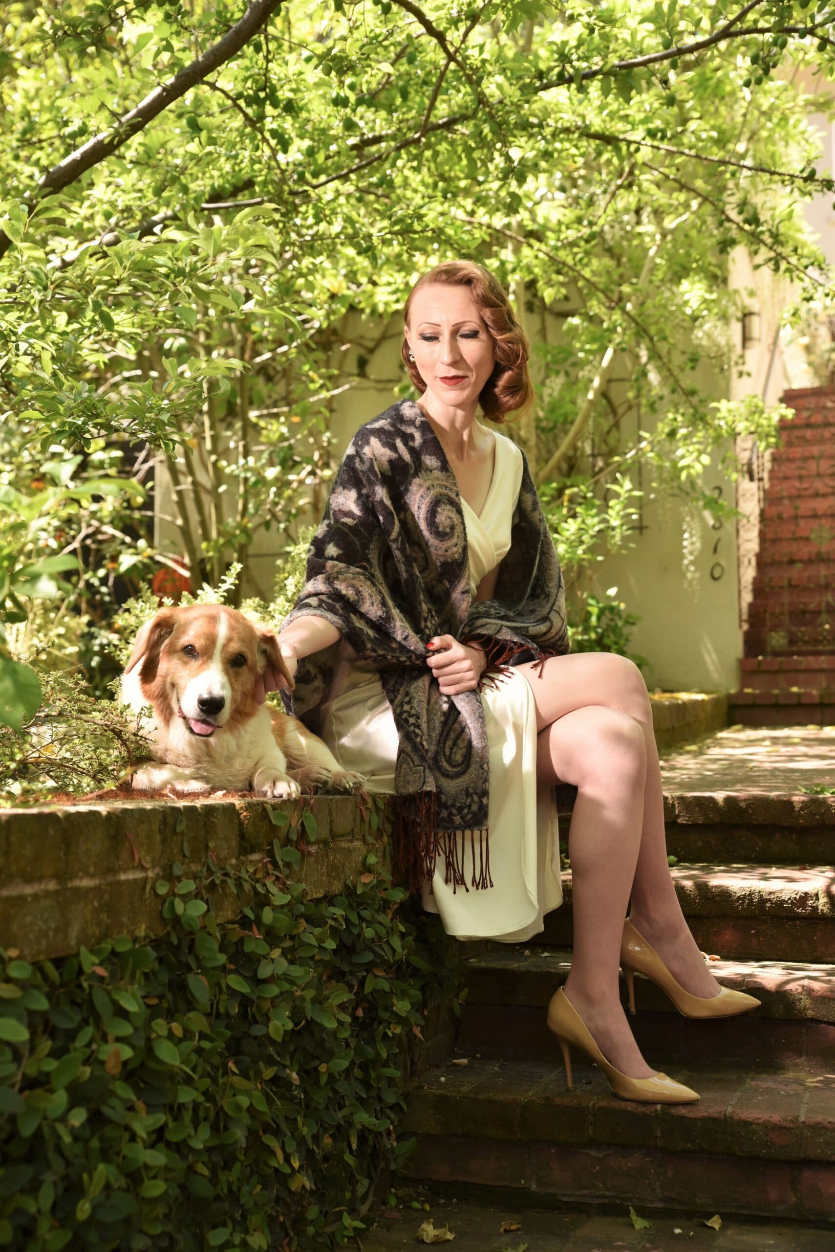 DOTP 3 of 3 Doris Hobbs Dog on the Porch